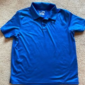 Youth XL Under Armour Golf Shirt Blue